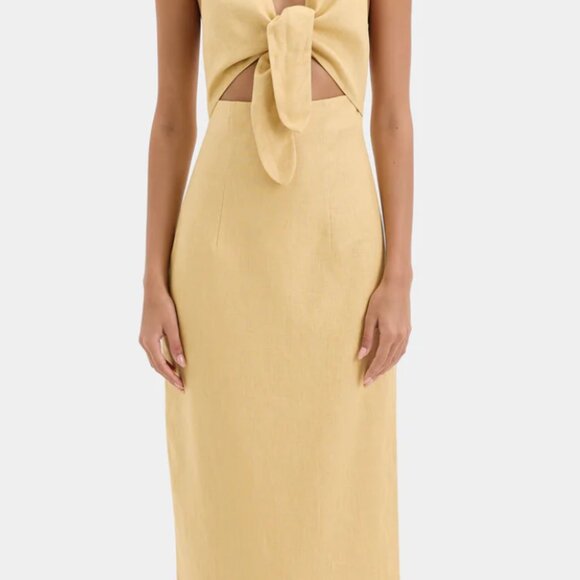 SIR. Carlotta Tie Midi Dress  USD $490 (Local duties included) or 4 installments - Picture 2 of 12